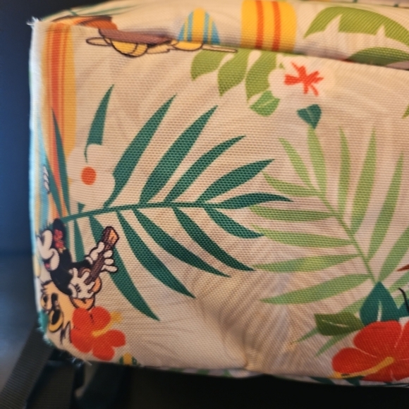 Loungefly Disney Mickey Tropical Nylon‎ Backpack Surfboards Tiki HTF RARE main image 5